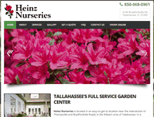 Tablet Screenshot of heinznurseries.com